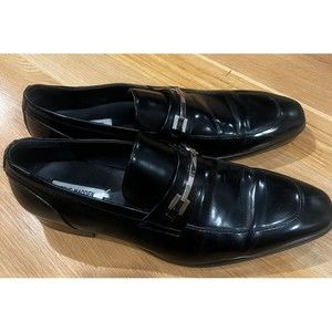 Steve Madden Buckle Men's Black Loafer  Size 13 EUC Dress Shoes